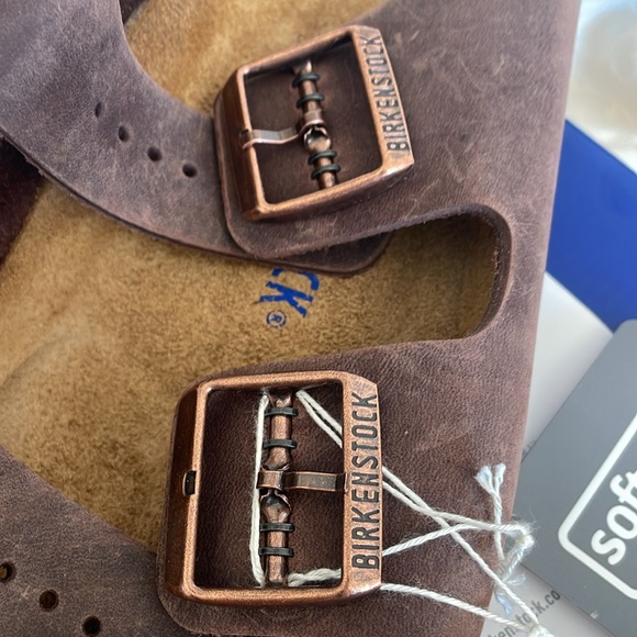 Birkenstock made in Germany Arizona Soft Footbed Oiled Leather women Sz 10 - Picture 6 of 13